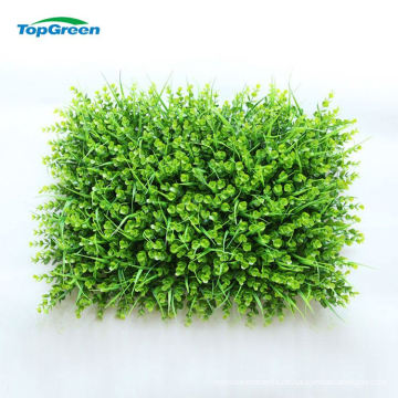 Outdoor Plastic Artificial Vertical Green Grass Wall Mat